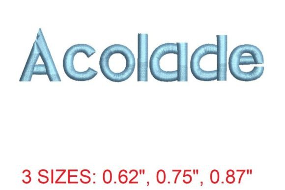 Acolade Font: Elevate Your Creative Embroidery Designs