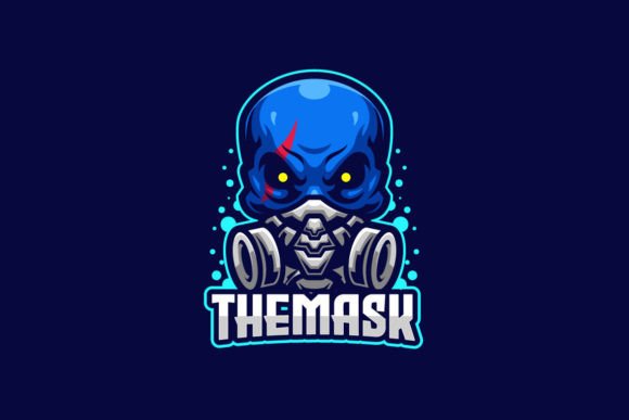 Blue Mask E-sports Mascot: Elevate Your Team's Brand