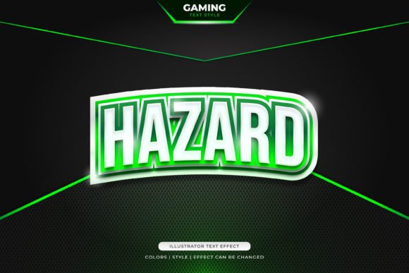 Bold Green Game Text Style Effect for Team Identity