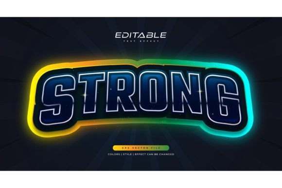 Colorful Game Text Style in Neon Effect: A Designer's Tool for Impact