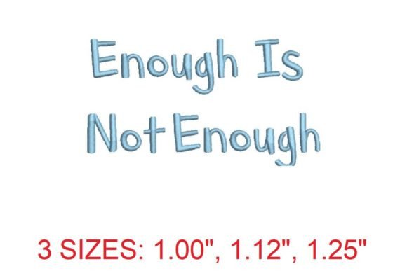Enough is Not Enough: A Bold Embroidery Font Statement
