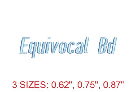 Equivocal BD: The Embroidery Font for Modern Crafters
