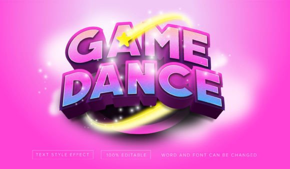 Game Dance Text Style Effect Editable: Your Dynamic Display Font Solution