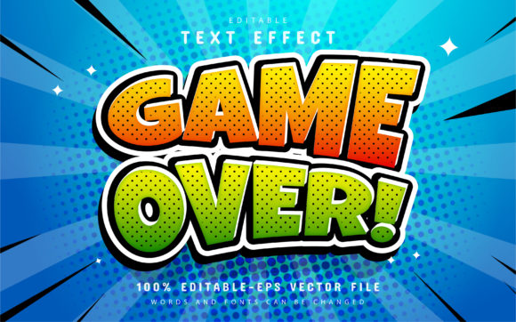 Game Over Comic Style Text Effect: Make Your Graphics Pop