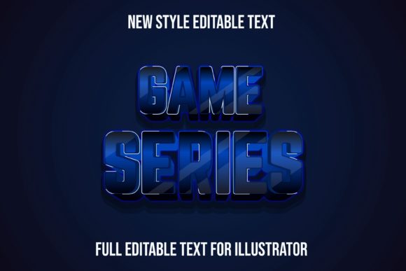 Game Series-text Effect: A Versatile Vector Typography Asset