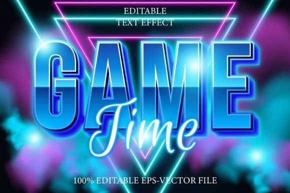 Game Time Editable Text Effect 3D Neon: A Designer's Guide