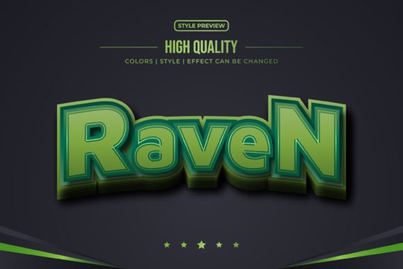 Green Raven Text Effect: Unlocking E-Sport and Game Style