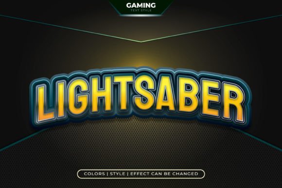 Light Saber Text Effect: A Game Style Font for E-sports