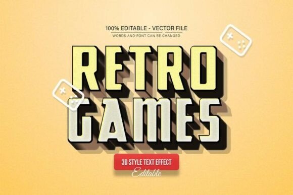 Retro Game Vintage 3D Text Effect: Elevate Your Designs