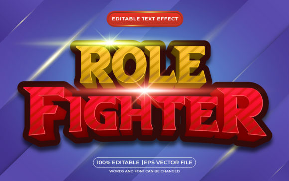 Role Fighter Game Editable Text Effect: Your Ultimate Design Asset