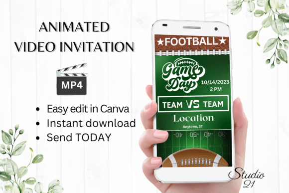 Score Big with a Digital Football Game Invitation
