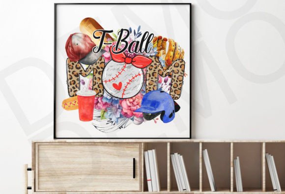 T-Ball Mama Png and T-Ball Doodle Font: Your Sublimation Toolkit