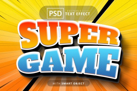 Unleash Your Brand: The Super Game Text Effect Editable