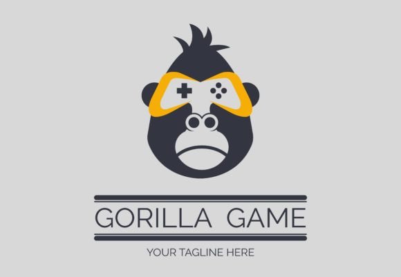 Unleash Your Brand with a Gorilla Head Game Controller Vector